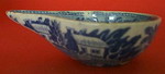 Blue and White Transfer Printed Pap Boat (Sold)