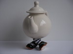 Limited Edition Lustre Pottery X-Legs Walking Ware Teapot (Sold)