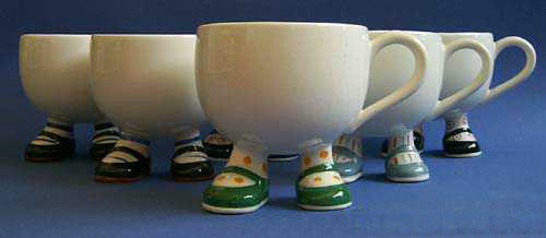 Set of six Carlton Ware Walking Ware Cups - (Sold)
