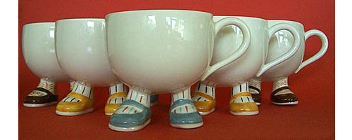 Carlton Ware Walking Ware Cups, Set of Six - (Sold)