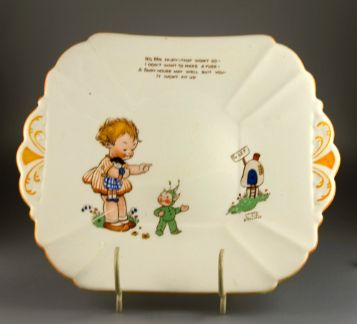 Shelley China Cake / Sandwich Plate - Mabel Lucie Attwell (Sold)