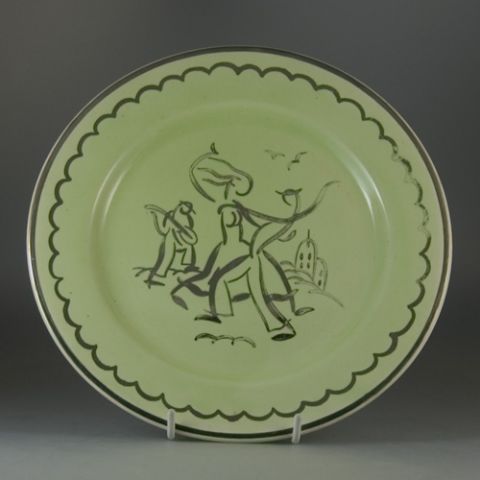 Clarice Cliff Bizarre Plate designed by Ernest Proctor - Sold