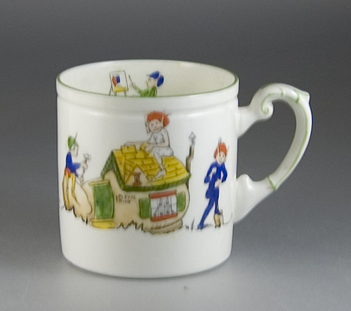 Paragon China Porcelain Child's Mug by J. A. Robinson