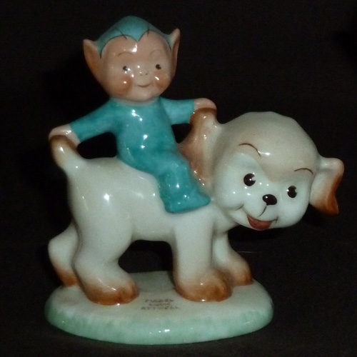 1940s/50s Shelley Boo Boo Seated on a Dog by Mabel Lucie Atwell