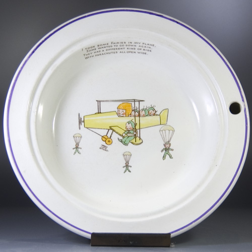 1920s/1930s Food Warming Baby's Bowl- Mabel Lucie Attwell (Sold)