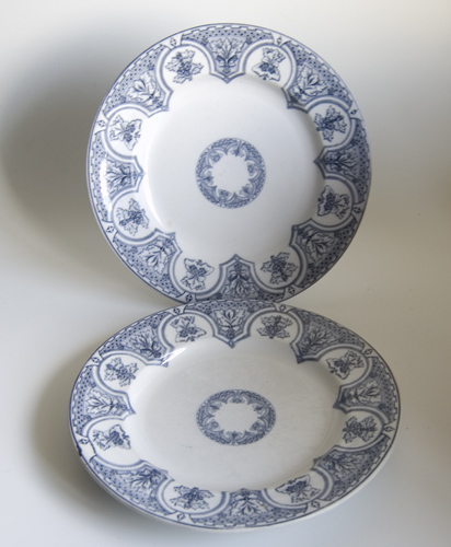 Pair of Gothic Revival Dinner Plates - Sold