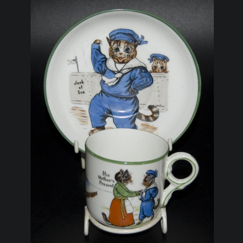 Paragon Tinker Tailor Series Cup & Saucer by Louis Wain