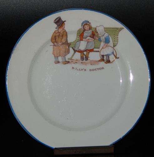 Paragon "Dolly's Doctor" teaplate designed by Thomas Poole