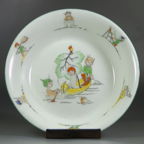 Paragon China "Pixie Playtime" bowl by J. A. Robinson