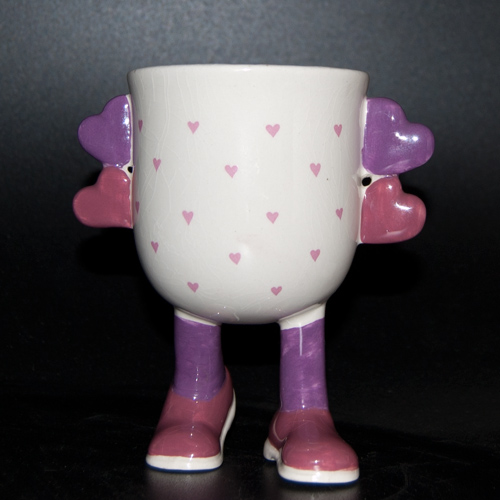 Carlton Ware Lustre Pottery Walking Ware Valentine Cup