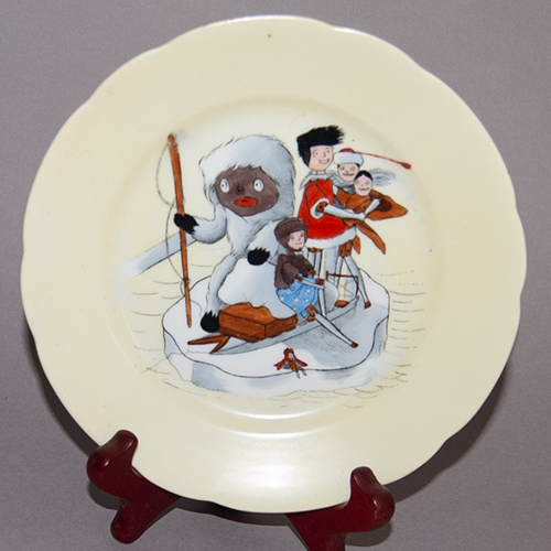 Tea Plate illustrated from 'The Golliwogg's Polar Adventures'