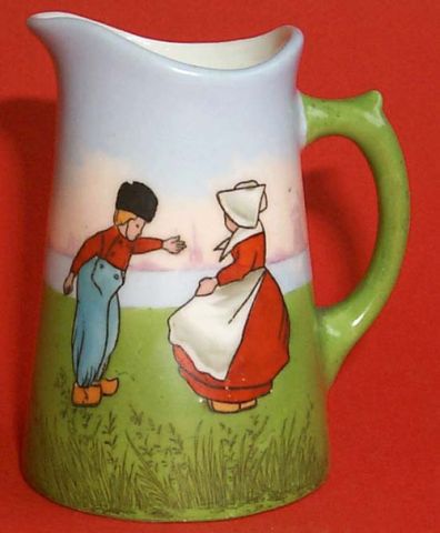 Bavarian Childs Milk Jug with Dutch Pattern