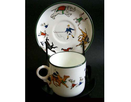 Hammersley & Co.'s Circus design Cup and Saucer